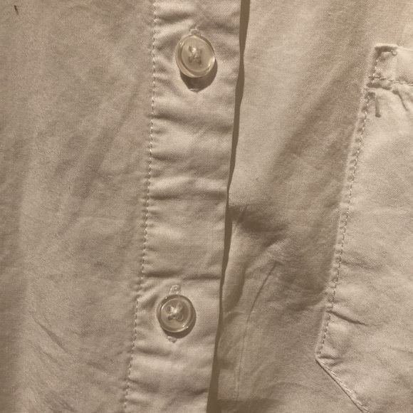 Cropped white button down shirt - Picture 4 of 4